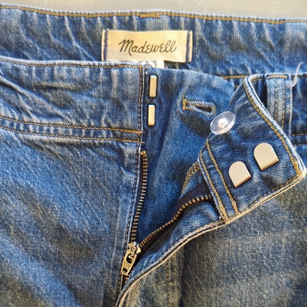 Madewell Tapered Denim Trousers‎ size 32 $148 image 9